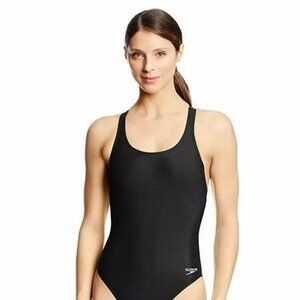 NEW Speedo Womens Black One Piece Swimsuit Size 30 / XS